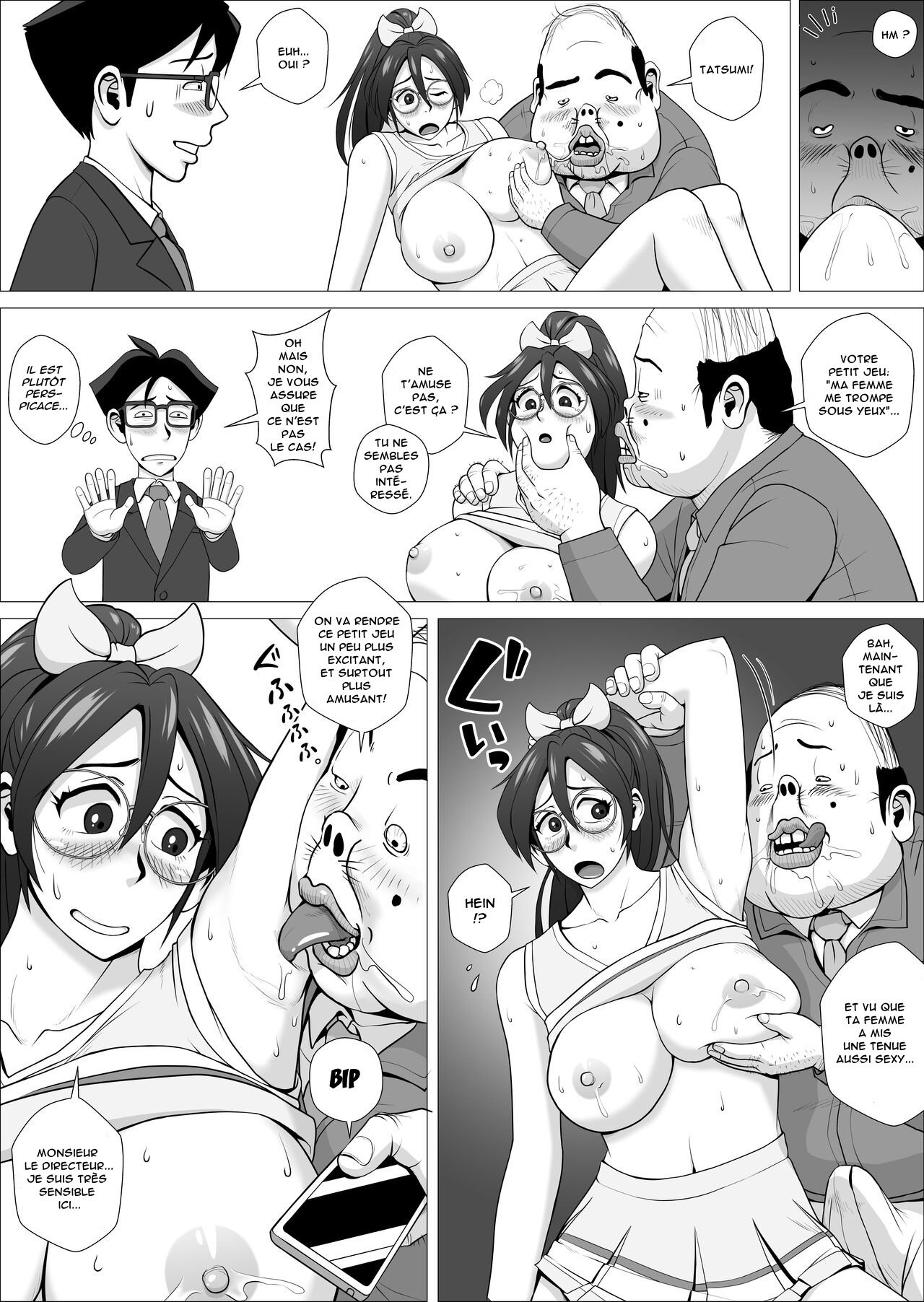 Ero Hitozuma no Abunai Netorare Settai Gesu Koujouchou Hen | Happy Cuckold Husband 8: The Perverted Wife's Dangerous NTR Entertainment page 5 full