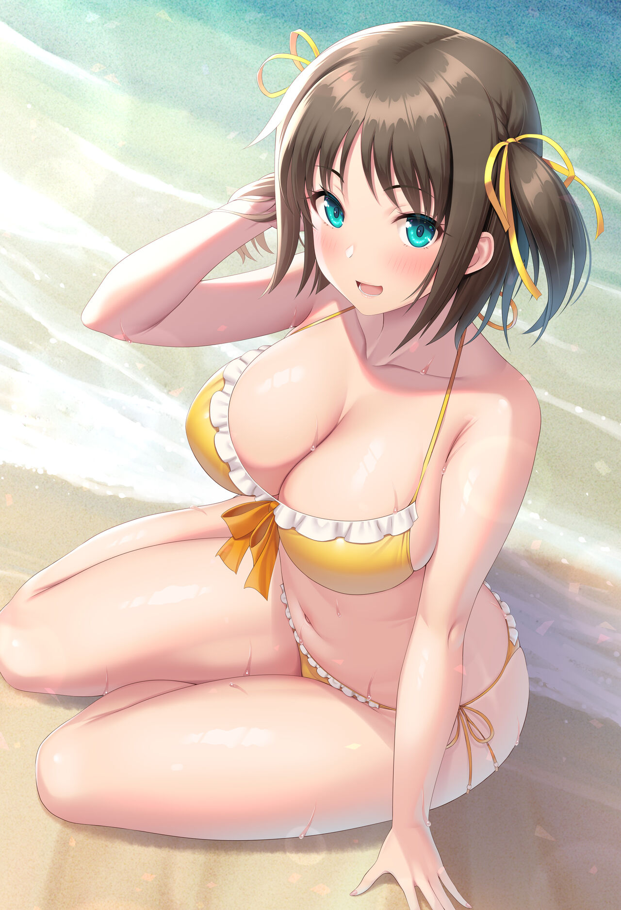 Mizugi Ronye Kougashitsuban Bonyuu Sabunkomi 6-mai page 3 full