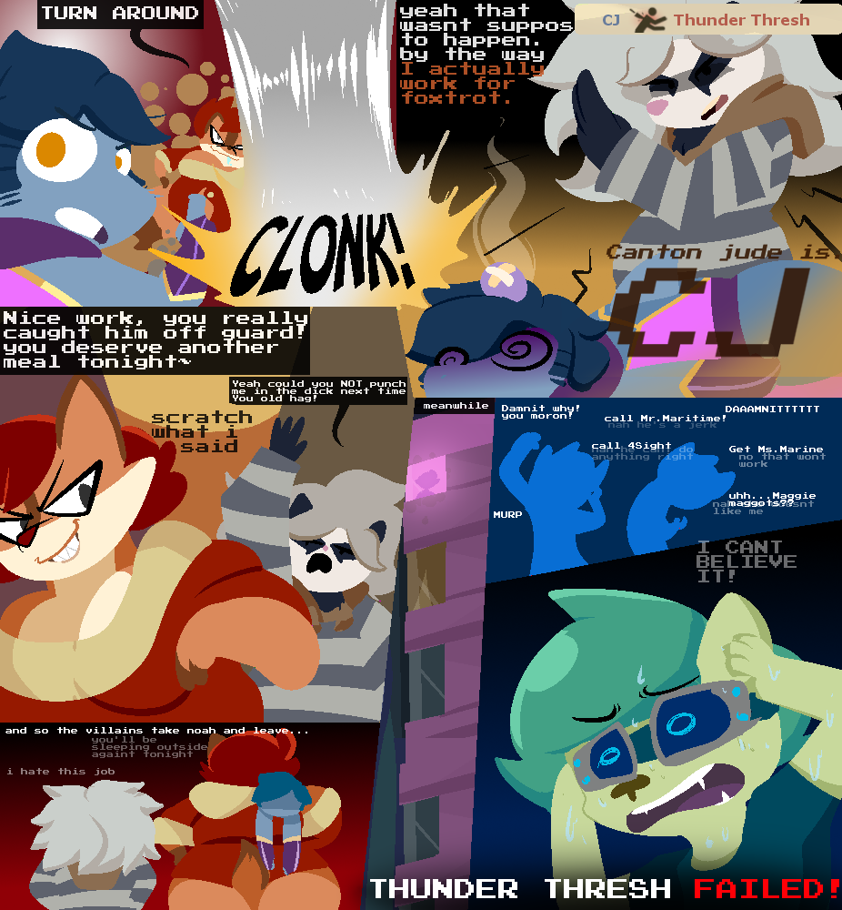 Thunder Thresh and CJ the Hobo vs Foxtrot: The Power Purloiner! page 10 full