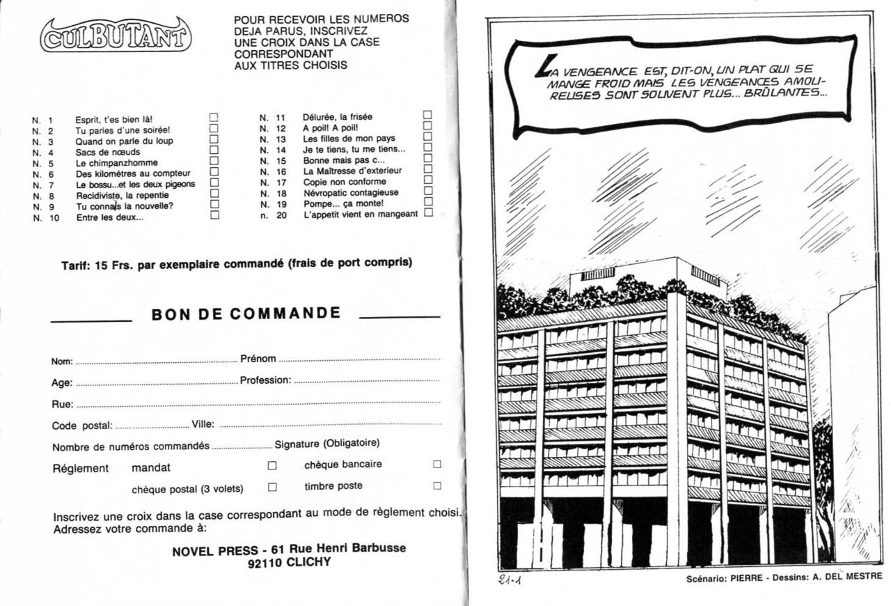 PFA - Novel press Culbutant #21 Atout C... Cul - b Chaussures à leurs pieds page 3 full