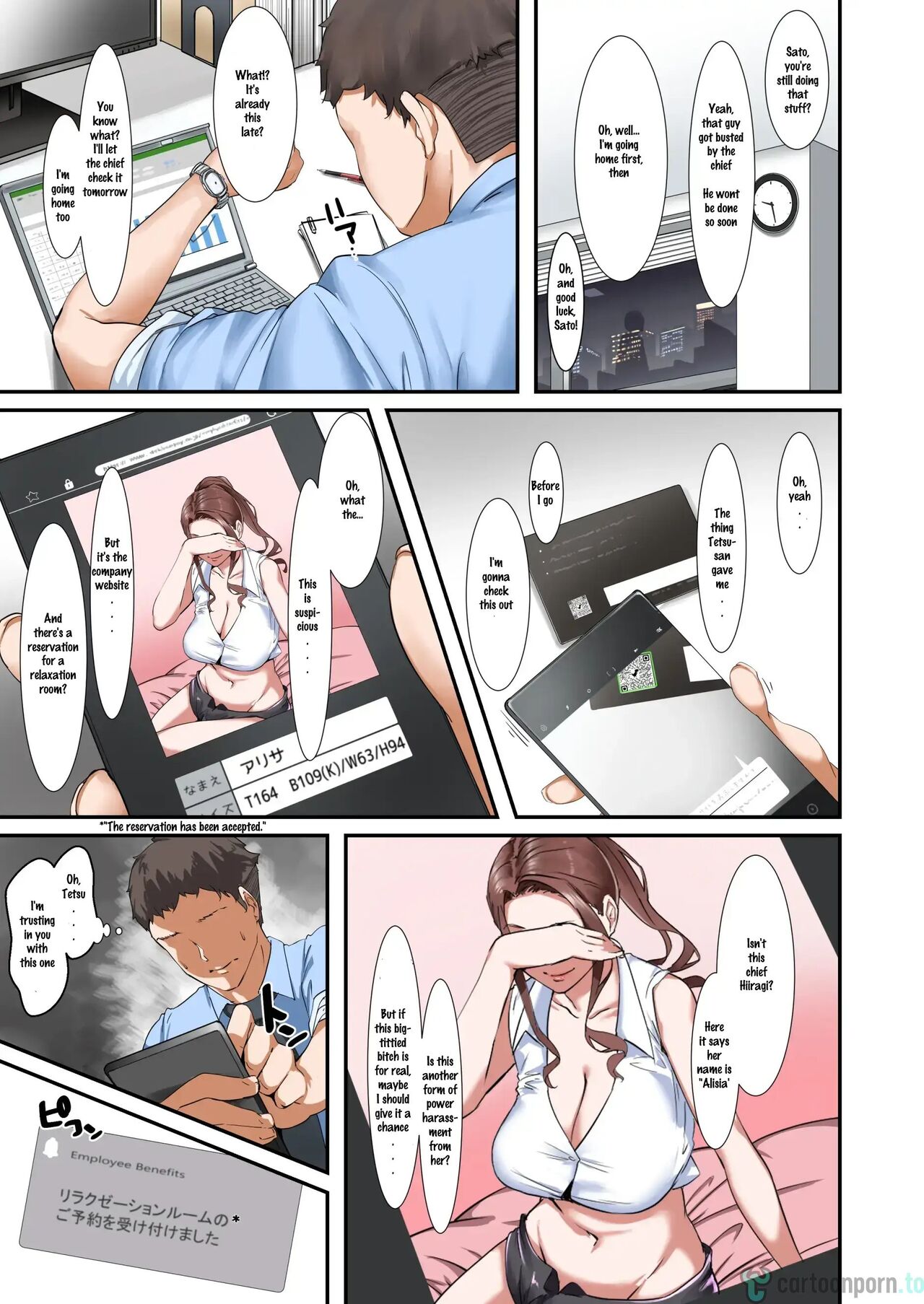 Kaisha no Relaxation Room de Dosukebe Service Shite Kureru Innyuu Joushi page 6 full