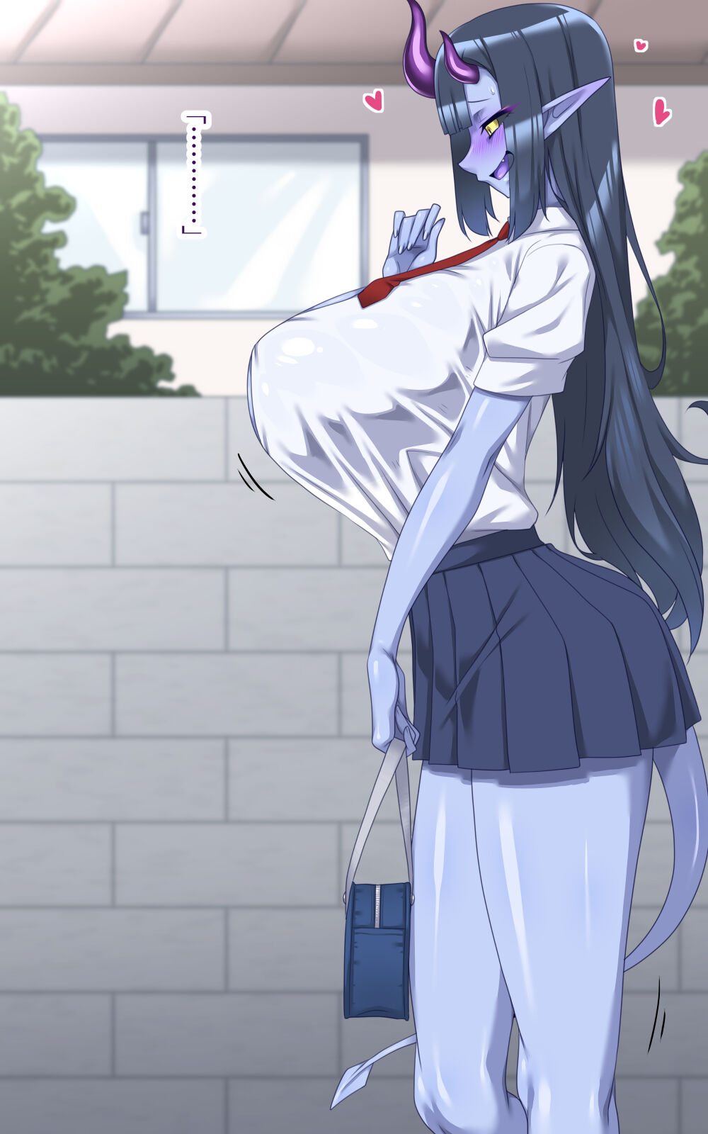 Can't run away from blue-skinned senpai! page 9 full