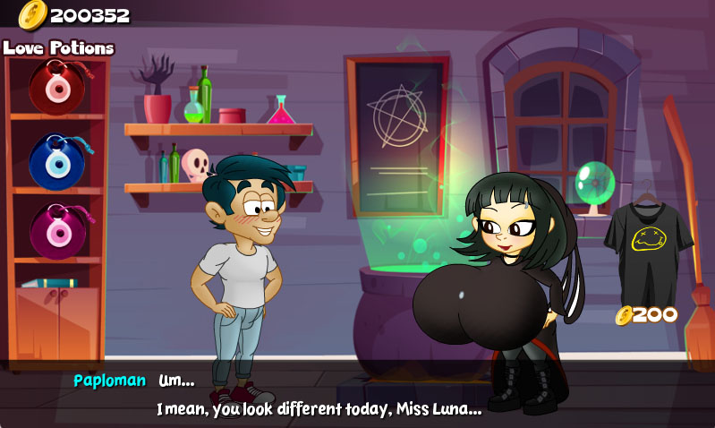 Hungry Girls Game: Luna's Lambent Magic #2 page 6 full