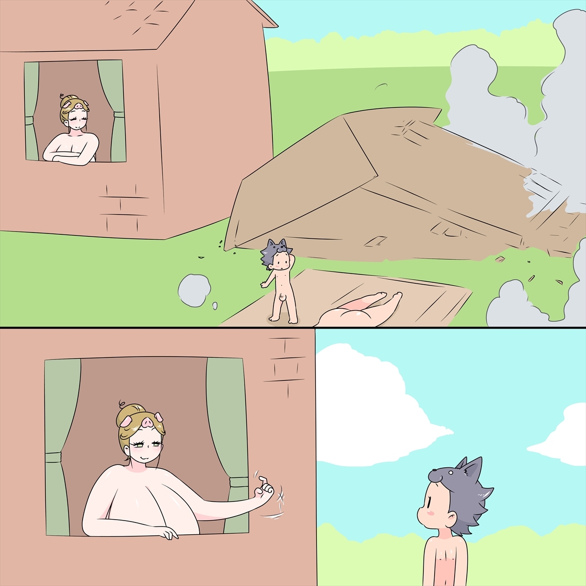 Three Little Pigs And The Big Bad Wolf page 8 full